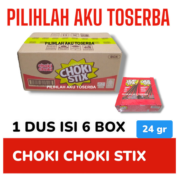 

Choki Stix Choki Choki Stix - 1 Kardus isi 6 box - Stik Coklat