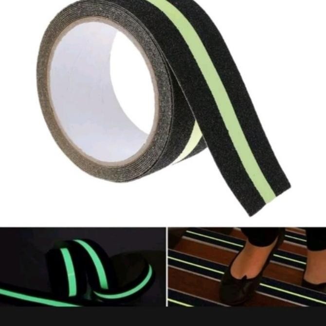

LAKBAN LANTAI ANTI SLIP / LICIN / GLOW IN THE DARK 5CM X 5 METER ASLI