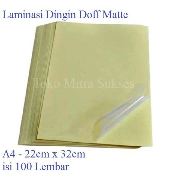 

Stiker Laminating Dingin Glossy & Doff A4