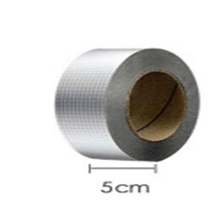 

LAKBAN ANTI BOCOR ALUMINIUM FOIL TAPE TAHAN PANAS WATERPROFF - 5CMX5M ASLI