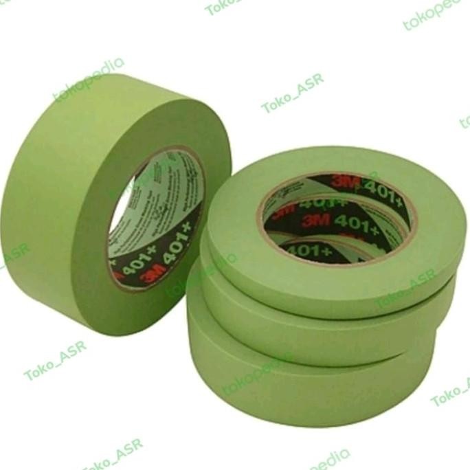 

3M 401+ MASKING TAPE GREEN/HIJAU-LAKBAN 3M 233 HIGH TEMPERATURE ASLI