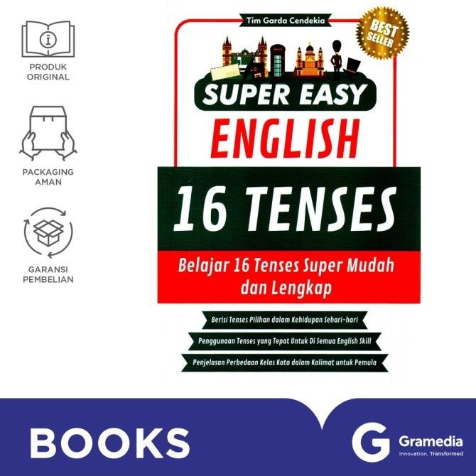 

New Gramedia Buku Super Easy English 16 Tenses