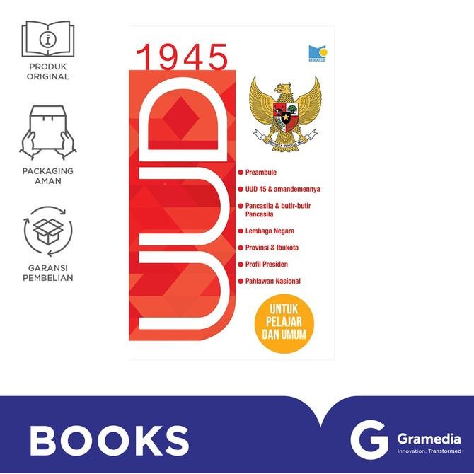 

New Gramedia Buku UUD 1945 Untuk Pelajar dan Umum