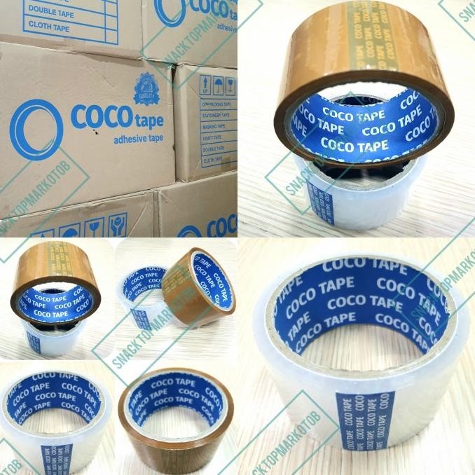 

LAKBAN COCO BLUE CORE 2INCH (45MM) ECO MURAH LENGKET PER DUS ISI 72PCS ASLI