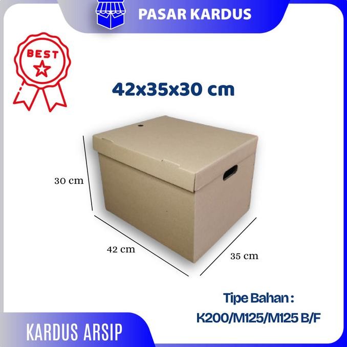 

Kardus Arsip Besar Uk. 42X35X30 Cm Box File Dokumen