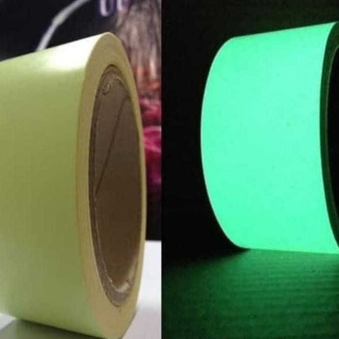 

GLOW IN THE DARK TAPE - GLOW TAPE STIKER FOSFOR LAKBAN FOSFOR 5 CMX10M ASLI