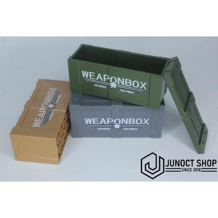 TERLENGKAP WEAPON BOX ARMY MILITER LEGO KOTAK SENJATA MILITER BRICK - ASESORIS