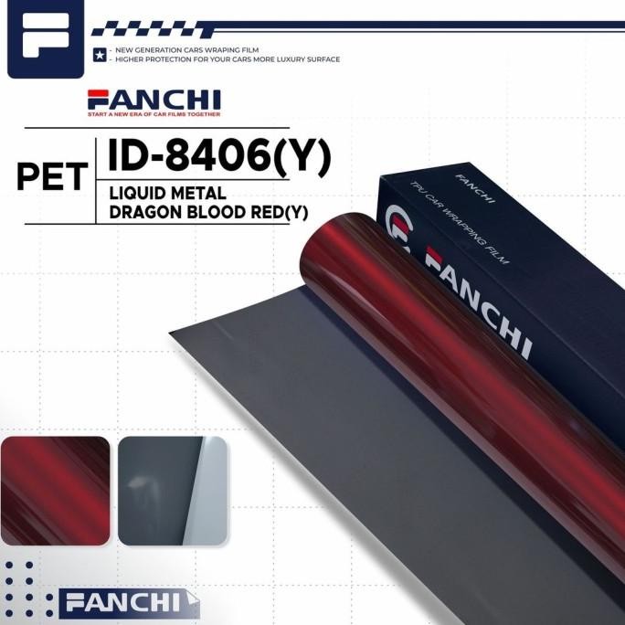 

Promo 50CM Sticker FANCHI ID-8406 Y Liquid Dragon Blood Red PET per 50CM COD