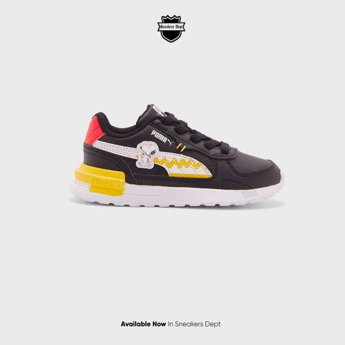PUMA Sepatu Sneakers Anak PEANUTS GRAVITON AC PS 38094001 ORIGINAL