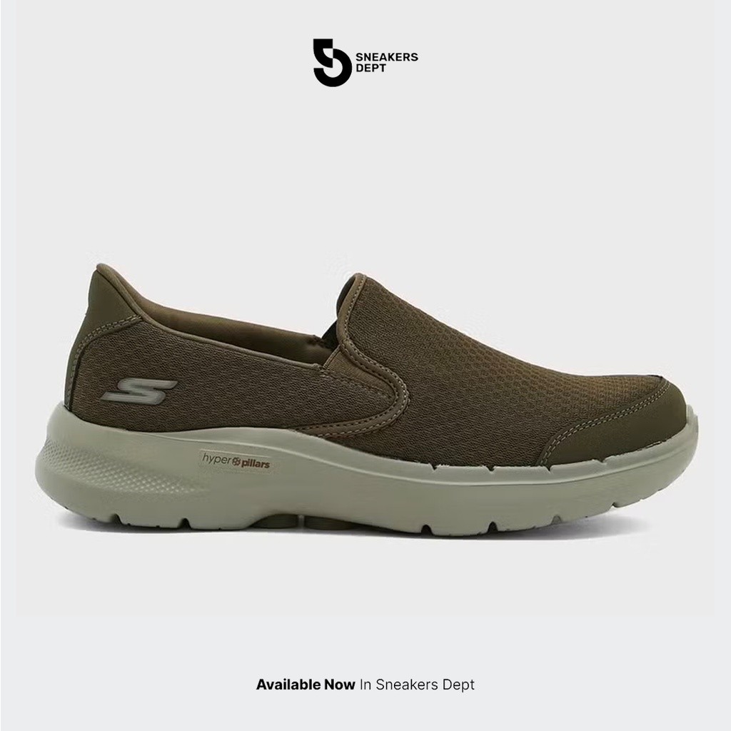 SKECHERS Sepatu Sneakers Pria GO WALK 6 REQUISITE 216623KHK ORIGINAL