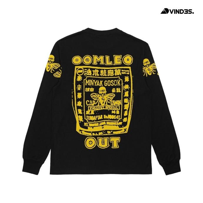 Vindes Store - Kaos - Oomleo Out V2 Black - Ls Cuci Gudang