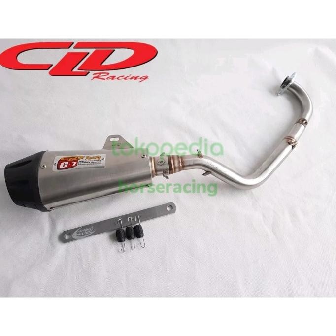 knalpot cld racing vario 150 c7 oval doff