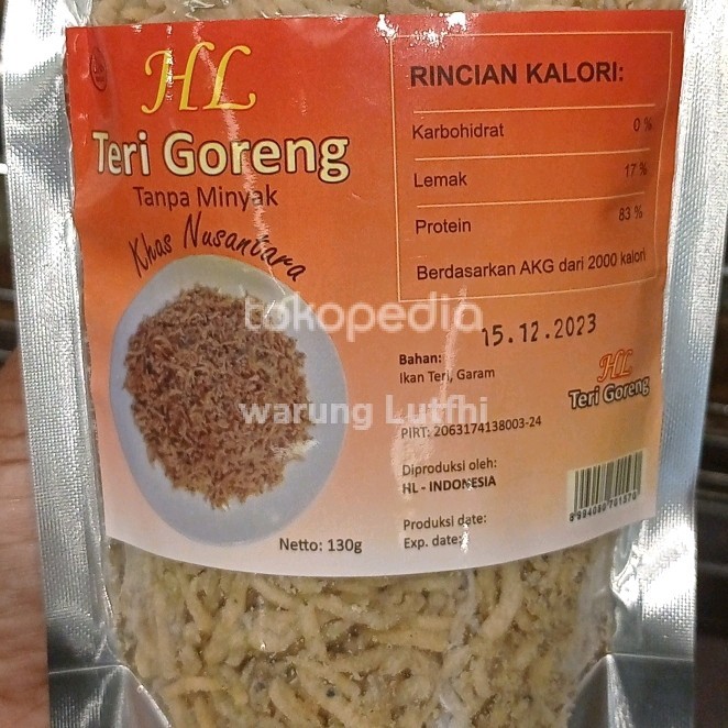 

HL TERI GORENG SIAP SAJI 130GR