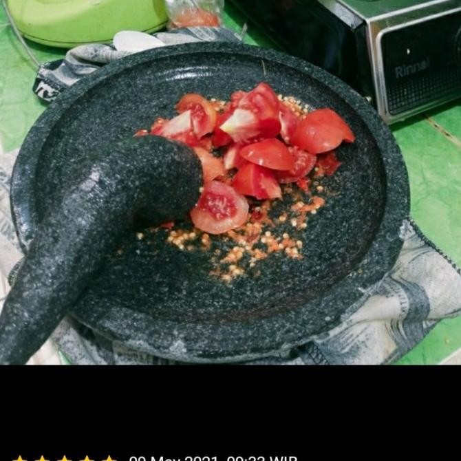 

Cobek batu + Ulekan AS78