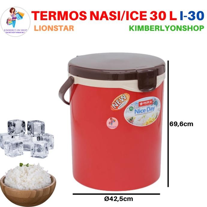 RICE ICE BUCKET HANAMI TERMOS NASI ES 30 LITER I 30 LION STAR