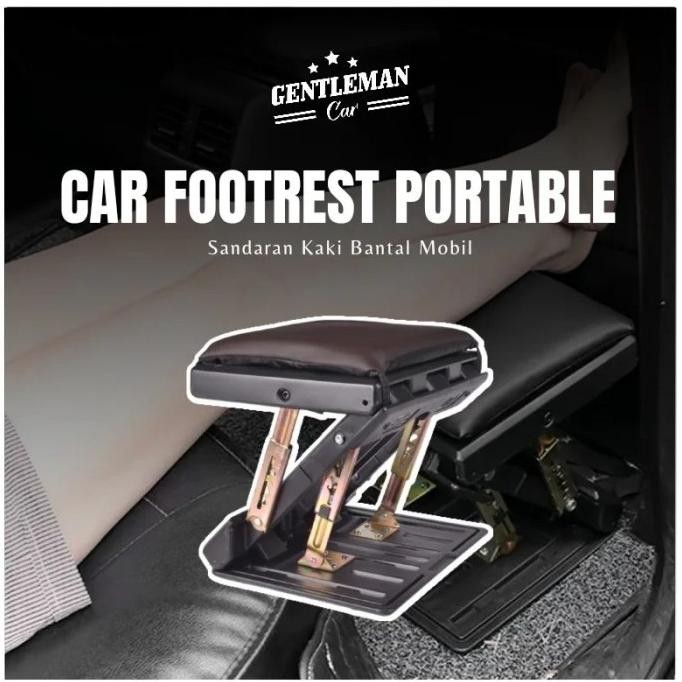 Car Footrest Portable Sandaran Tatakan Kaki Bantal Mobil Foot Rest