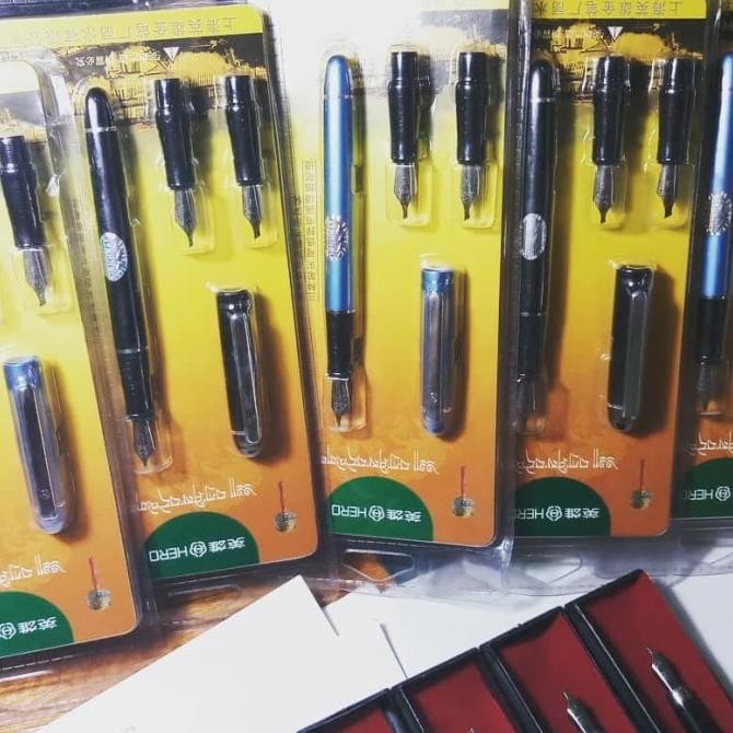 

Hero calligraphy pen set / pena hero / pulpen kaligrafi hero