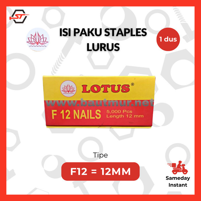 

Isi Staples Tembak 12mm Refill Staples Tembak Isi Stapler Lotus