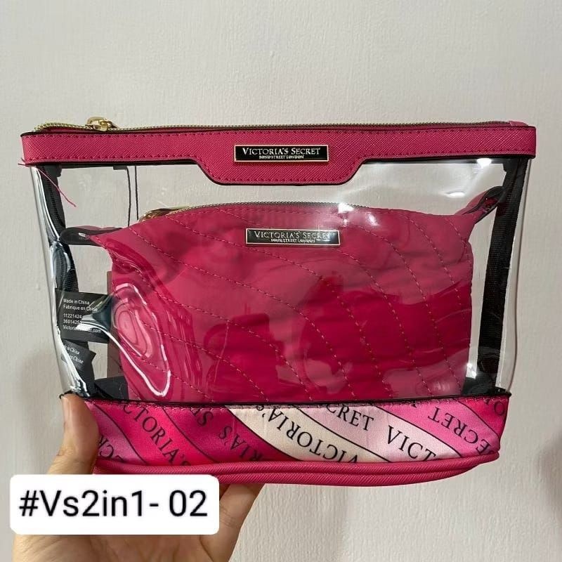 1 SET POUCH VS 2 IN 1 PINK IMPORT PREMIUM (#vs 2in1)