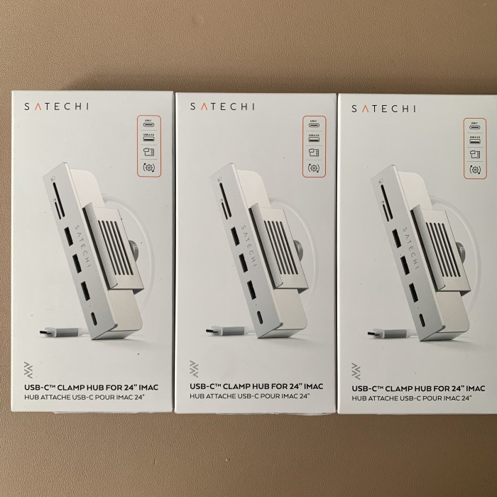 TERMURAH - Satechi USB C Clamp Hub 2021 Imac M1 Micro / SD Card Reader