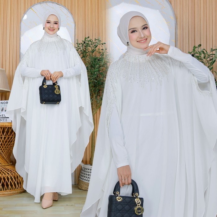 Kaftan Modern Gamis Kaftan Ceruti Dress Muslim Wanita Lebaran Adriana #Gratisongkir #Sale #Discount
