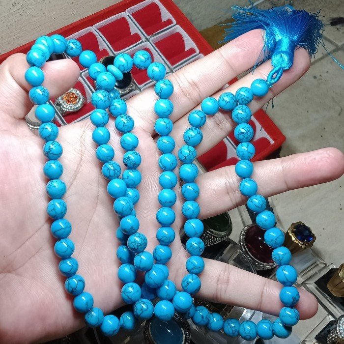 Tasbeh Batu Pirus Biru #Gratisongkir #Sale #Discount