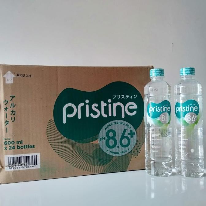

Air Minum Pristine ph 8.6+ 600ml , 1 dus = 24 botol