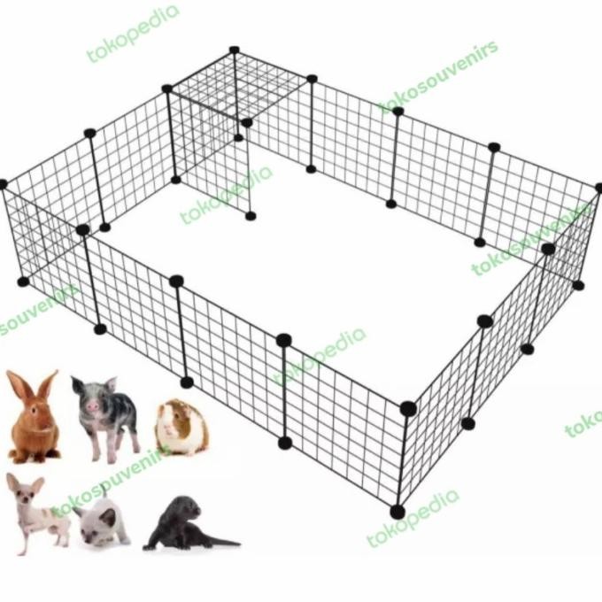 Pagar Diy Kandang Anjing Kucing Kelinci Custom Set Dgn Pintu