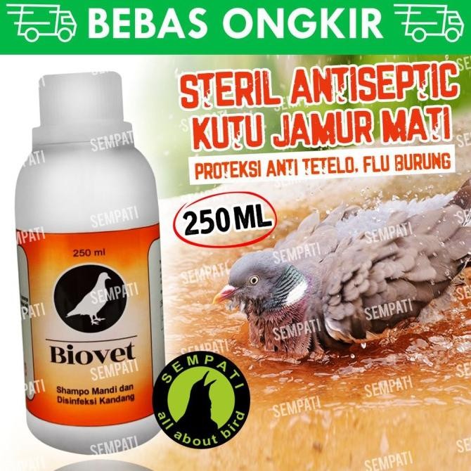 Shampo Burung Biovet Vitarest Sampo Merpati Disinfektan Kandang Shmbi