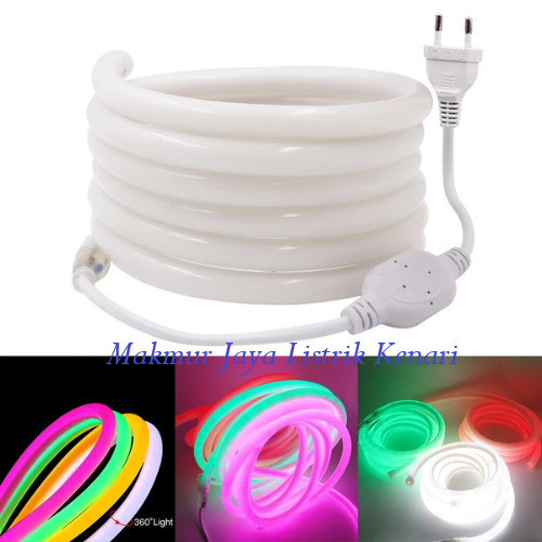 BERMUTU Lampu Hias Selang Neon Flex Bulat IP65 50Meter Led Strip Flexible 220V