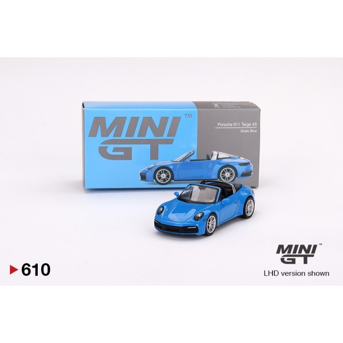 MINIGT 610 Porsche 911 Targa 4S Shark Blue Diecast MGT Mini GT