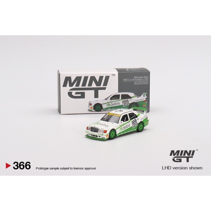 MINIGT 366 MERCEDES BENZ 190E 2.5 16 EVOLUTION II 1991 DTM ZAKSPEED