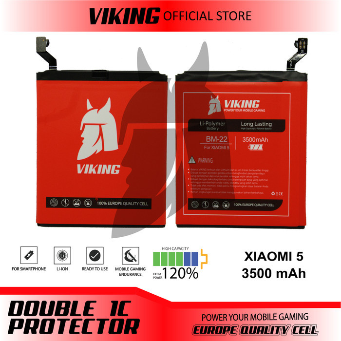 BATERAI VIKING XIAOMI MI 5 BM22 DOUBLE POWER