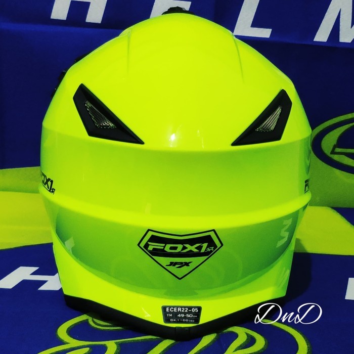 Helm Anak Cross Jpx - Jpx Cross Junior Fox1 Solid Yellow Fluo Black