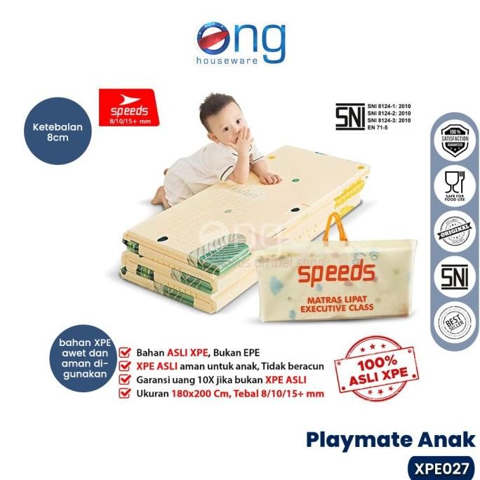 SPEEDS SNI Playmat Bayi Karpet Lipat Playmate Matras Bayi 180x200cm Playmat Bayi Anak/Bayi Tikar Lip