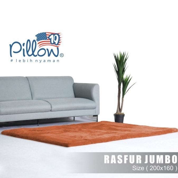 Karpet Bulu Jumbo Pillow Original Uk 210X160Cm Tebal -+ 5Cm