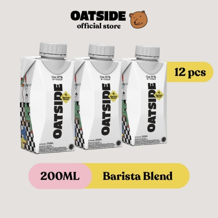 

TERLARIS TERLARIS OATSIDE MINI CAP OAT MILK BARISTA BLEND 200ML (12 PCS) (KEMASAN TUTUP BOTOL) SUSU