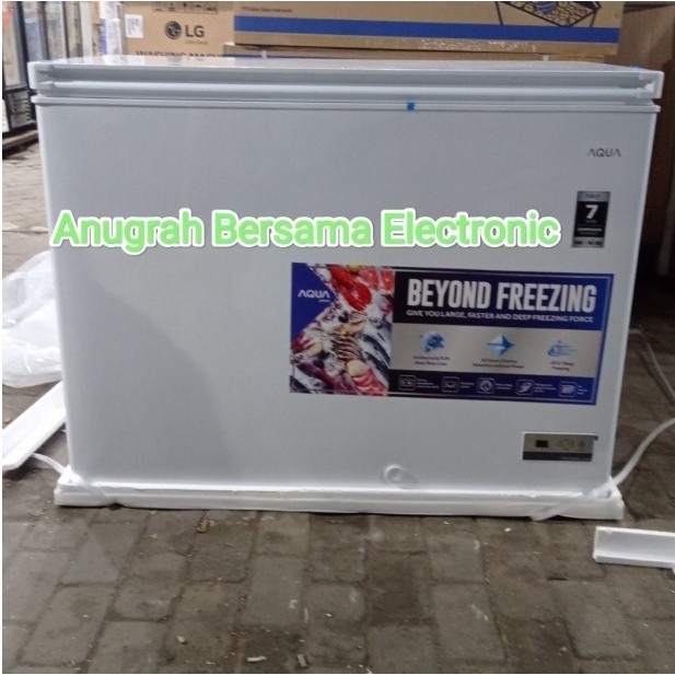 Aqua Chest Freezer Box 306L Aqf-320Ec Lemari Pembeku Aqf 320Ec Aqf 320