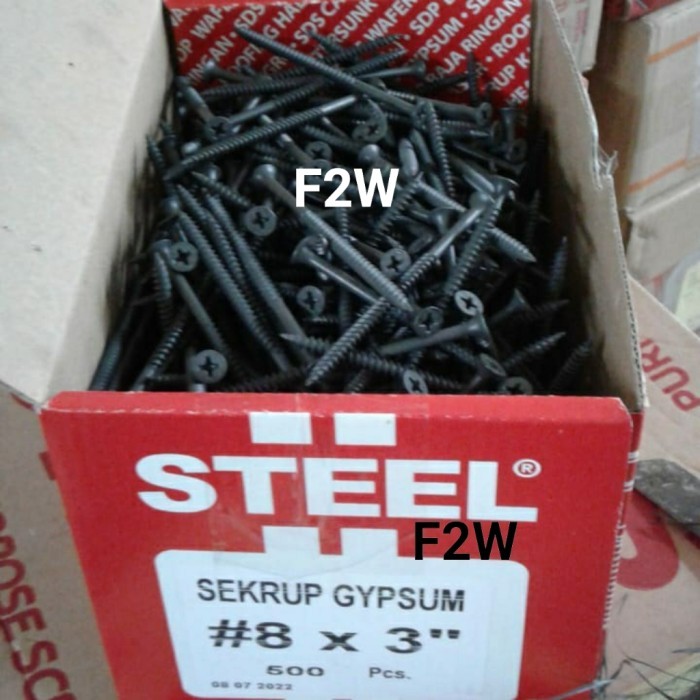 Sekrup Gypsum Sunray 8X3" Skrup Gipsum Drywall Screw 7.5Cm