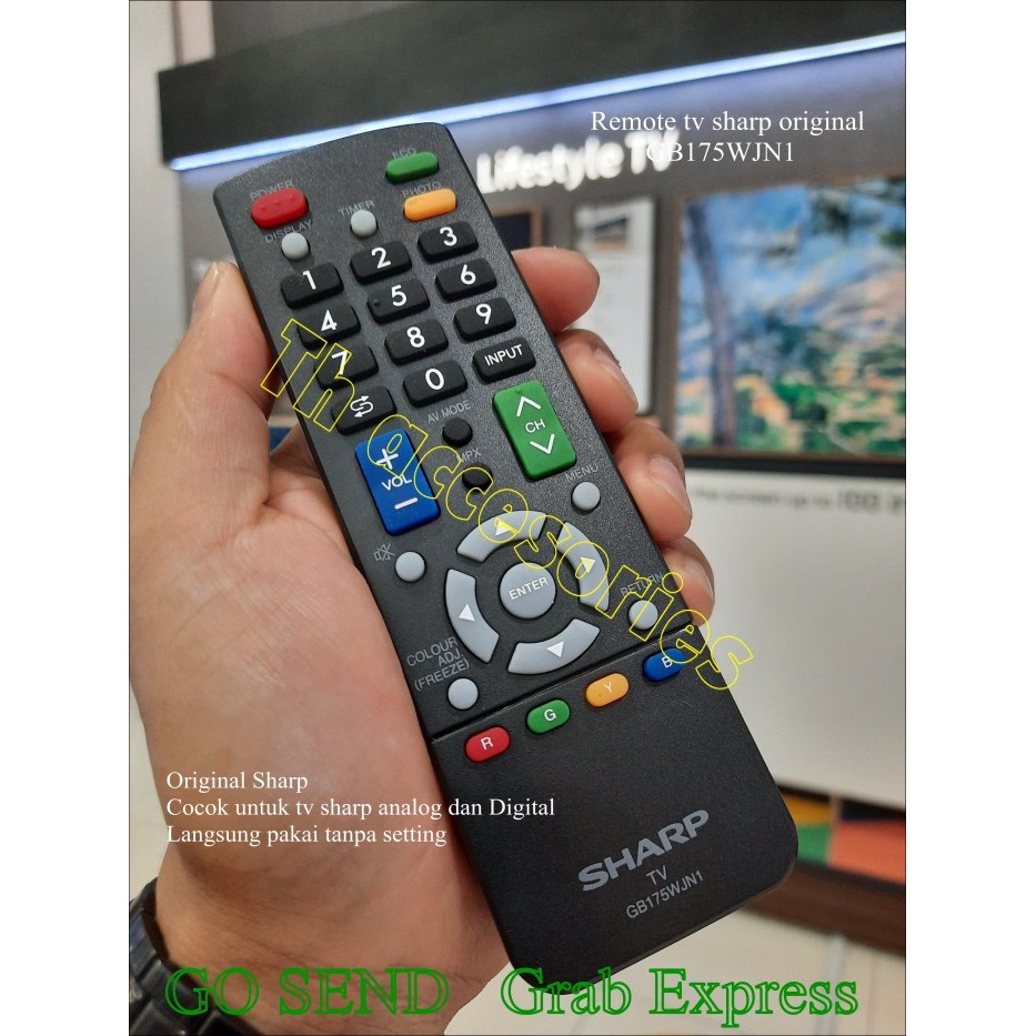 Remote Tv Sharp Analog Dan Digital Tv Original Gb175Wjn1