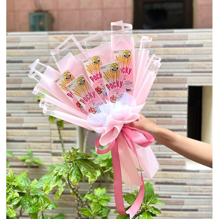 

CR - [POCKY] Pocky bouquet | Snack buket pocky | buket snack coklat | buket wisuda | buket coklat | kado valentine | buket valentine TERLARIS