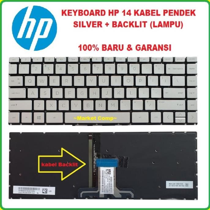Produk Baru Keyboard Laptop HP 14s dq 14s-dq0510tu 14s-dq2614tu 14s-dq2054tu Baru