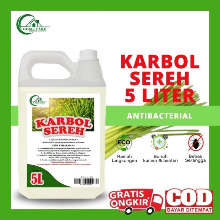 

CUCI GUDANG Pembersih Lantai Karbol Sereh 5Liter Anti Bakteri Bebas Serangga