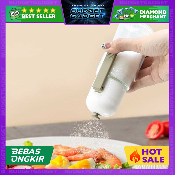 

DISKON KOZI Botol Bumbu Dapur Bubuk Kaca Pressing Seasoning Jar 220ml