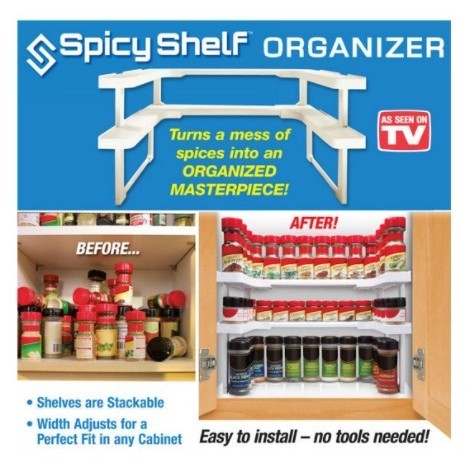 

TERLENGKAP Spicy Shelf Organizer Rak Bumbu Makanan Multifungsi 2 Tingkat