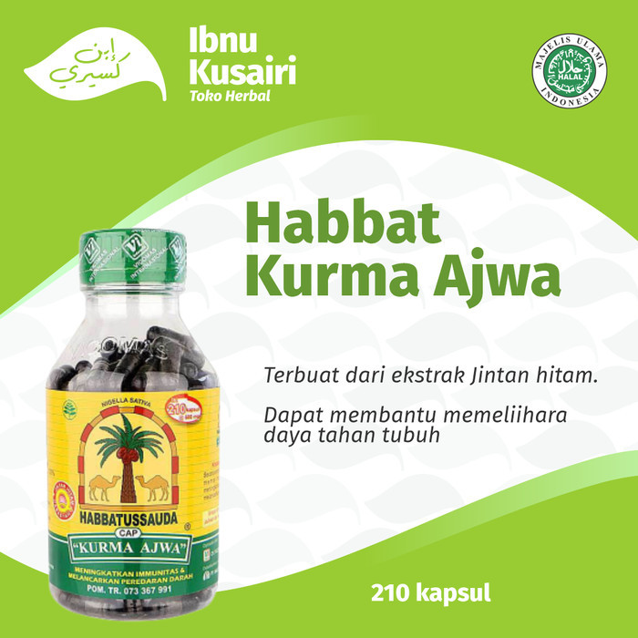 

Diskon Habbatussauda Kurma Ajwa Isi 210 Kapsul