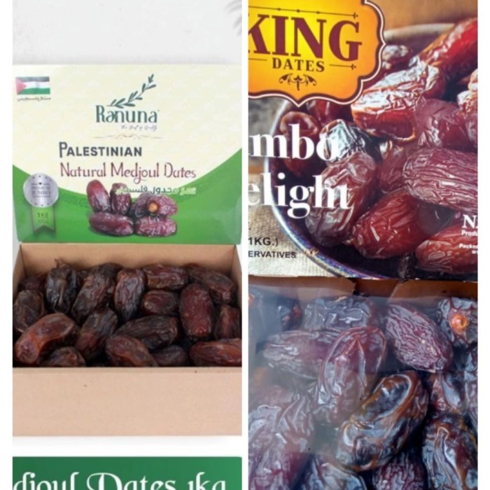 

Promo!! Kurma Medjoul Medjol Jumbo Palestina Natural Delights 1Kg
