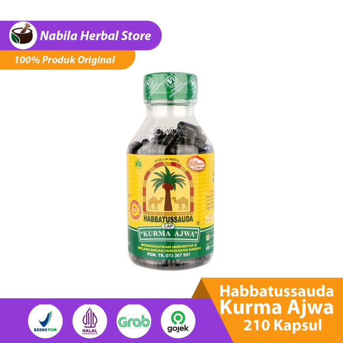 

Ready Stock Habbatussauda Cap Kurma Ajwa Isi 210 Kaps