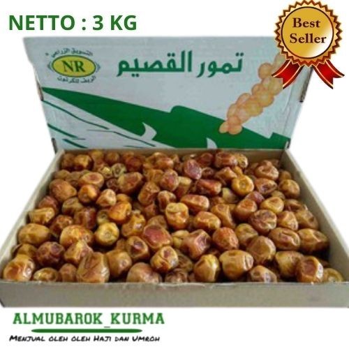 

Terlaris Kurma Sukari 3 Kg/ Korma Sukari Asli/Rasa Manis Dan Lembut