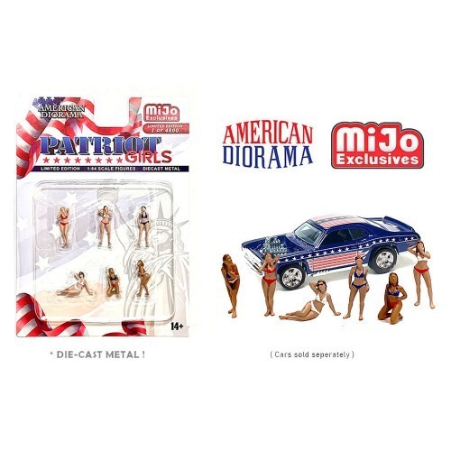AD-76498MJ AMERICAN DIORAMA PATRIOT GIRLS MIJO EXCLUSIVES DIECAST